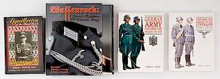 Assorted Military Books, Including German Insignia, Lot of Four 