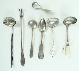 Misc Lot of Antique Sterling Silver Service Items