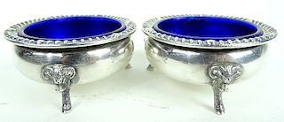 Frank M. Whiting Co Sterling Silver Footed Salts