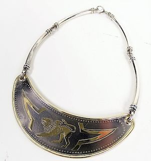 Brev Italian Vermeil Sterling Roman Style Necklace