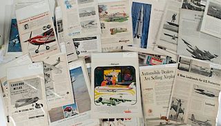 Large Lot of Aviation Advertisments and Articles 