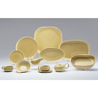 Russel Wright Dinnerware Service in Chartreuse 