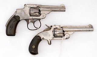 **Smith & Wesson Model No. 1, 3rd Issue Tip-Up and "Lemon Squeezer" Revolvers, Lot of Two 