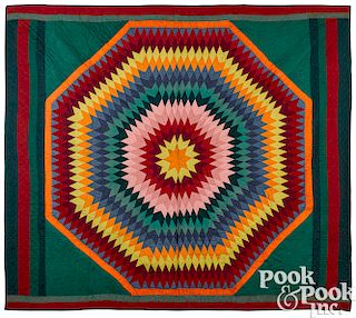Pennsylvania patchwork bursting star quilt