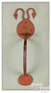 Lancaster County wrought iron thumb latch
