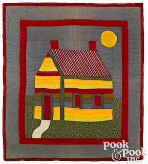 Pennsylvania patchwork schoolhouse doll quilt