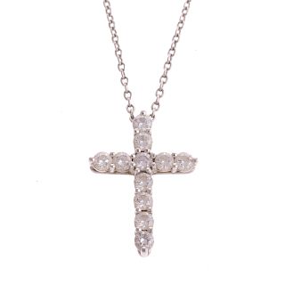 A Platinum Diamond Cross by Tiffany & Co.