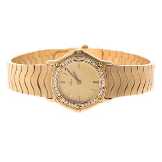A Lady's 18K Ebel Diamond Cocktail Wrist Watch