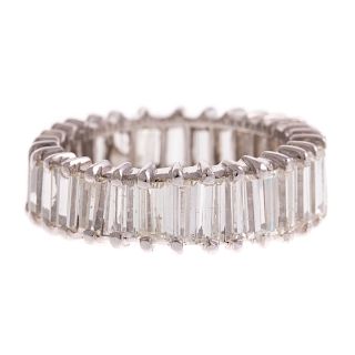 A Lady's Straight Baguette Diamond Eternity Band