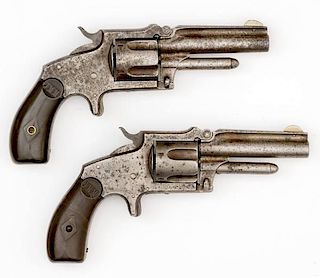 Lot Of Two Marlin 38 Standard 1878 Pocket Revolvers 