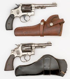 **Lot Of Two Smith & Wesson .32 Hand-Ejector Model of 1903 Double-Action Revolvers 