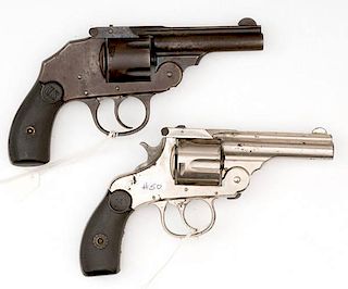 **US Revolver Co. Saftey Hammerless .38 Caliber & H&R .38 Caliber Pistols, Lot of Two 