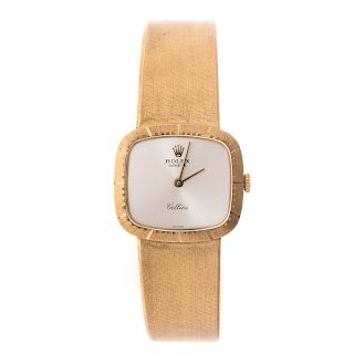 A Lady's Rolex "Cellini" 18K Wrist Watch