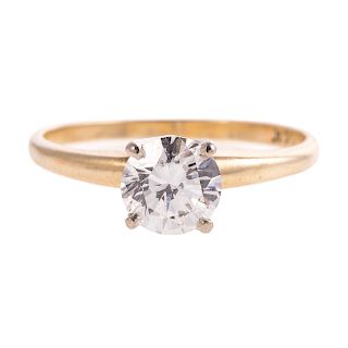 A Lady's Diamond Solitaire Engagement Ring