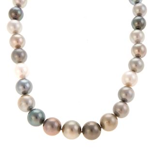 A Lady's Mixed Colored South Sea Pearl Necklace