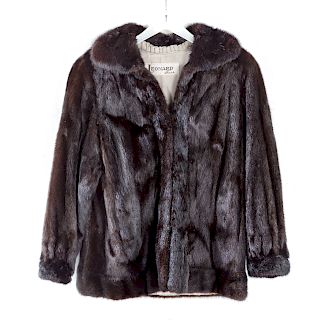 Ladies chocolate mink coat