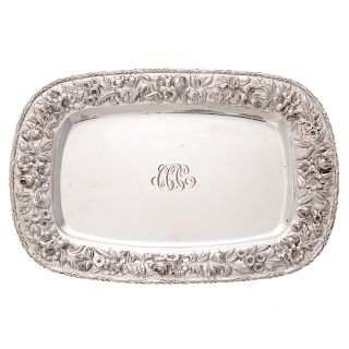 Kirk repousse sterling silver tray