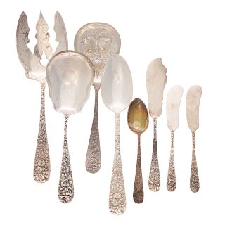Stieff "Rose" sterling serving & other pieces