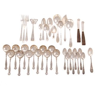 Collection of American sterling flatware