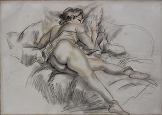 GANSO, Emil. Watercolor. Nude.