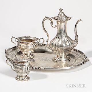 Four-piece Black, Starr & Frost Sterling Silver Coffee Service