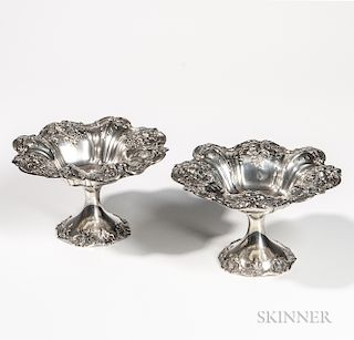 Pair of Reed & Barton "Francis I" Pattern Sterling Silver Tazzas