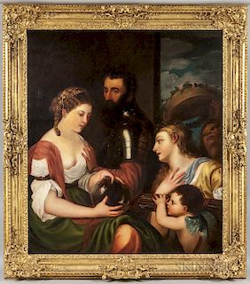 After Titian (Italian, c. 1485-1576)  Allegory of Married Life