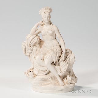 Sevres Parian Allegorical Figure of a Continent