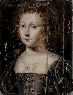 European School, 17th Century  Bust-length Portrait of a Lady