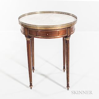 Louis XVI-style Marble-top Side Table