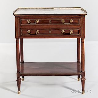 Louis XVI-style Two-drawer Table