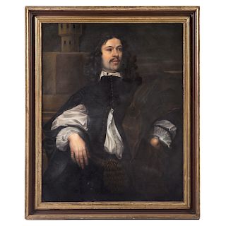 Dutch School, 17th c. Portrait of a Gentleman, oil