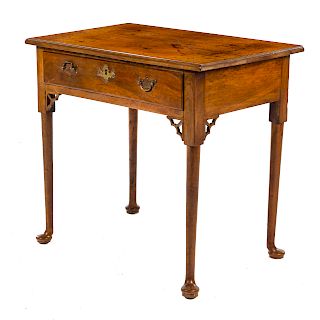 George III walnut side table