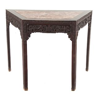 Chinese carved rosewood table