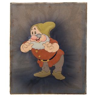 Walt Disney production cel of Doc, from Snow White