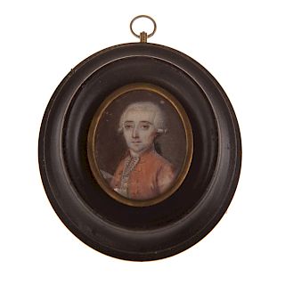 Portrait miniature of Marquis de Lafayette