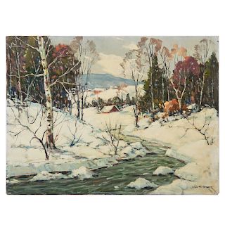 John F. Enser. "Early Snow, N.H."