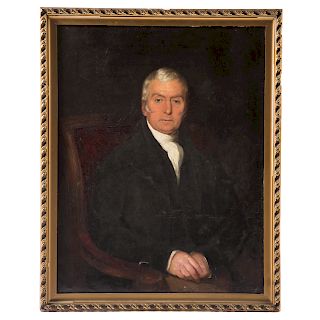 American School, 19th c. Portrait of a Gentleman