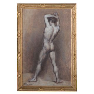 Stere Grant. "Atelier Nude Study", oil