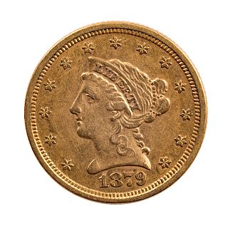 1879 $2.50 Liberty Gold Quarter Eagle XF