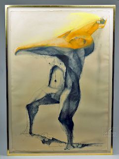 M. Broderson Untitled Figural (David) Pastel - 1962
