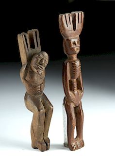 20th C. Guatemalan Wood Slingshots - Skeleton