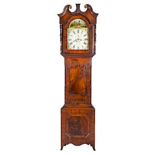 William IV mahogany tall case clock