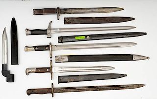 Assorted European Bayonets, Lot of Six 