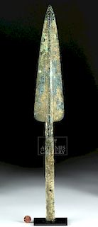 Ancient Near East Bronze Leaf Shape Spear Tip