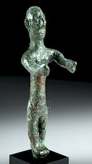 Iberian Bronze Standing Male Figure