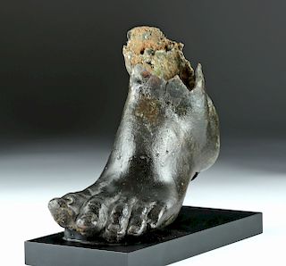 Naturalistic Roman Bronze Foot (from large statue)