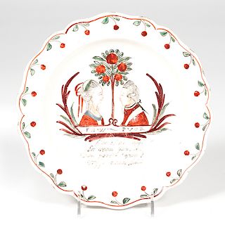 William of Orange Creamware Plate
