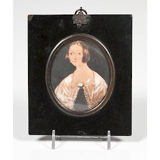 Portrait Miniature of a Woman