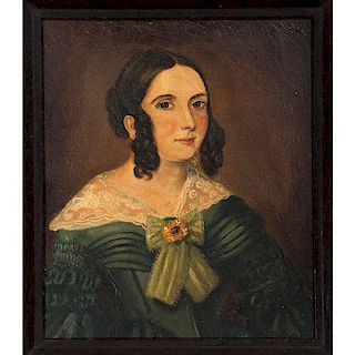 Folk Art Portrait of a Woman
